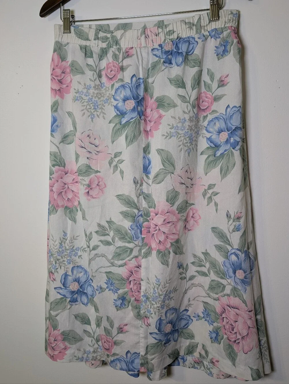 Romantic Cottagecore Floral Midi Skirt Pastel Garden Prairie Skirt M Summer - Picture 6 of 7